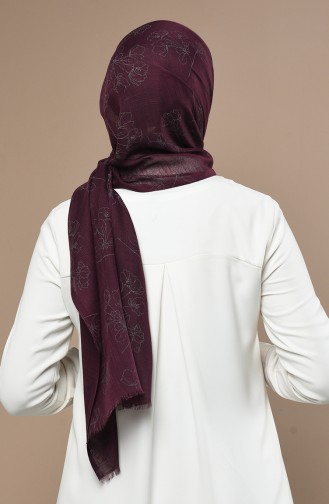 Damson Sjaal 3017FLR-04