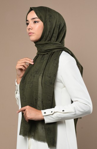 Khaki Schal 3017FLR-05