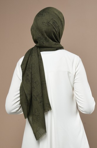 Khaki Schal 3017FLR-05