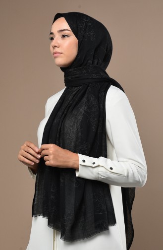 Black Shawl 3017FLR-10