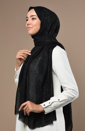 Black Shawl 3017FLR-10