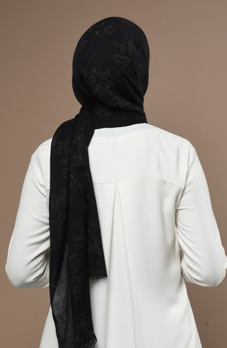 Black Shawl 3017FLR-10