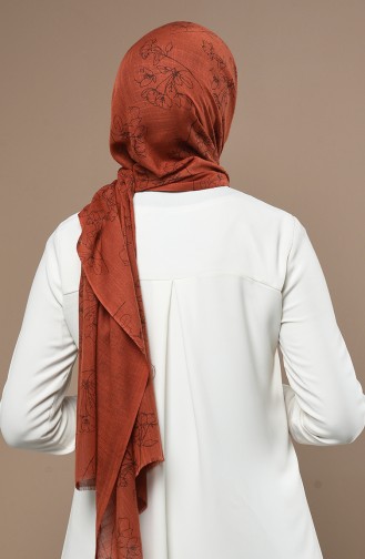 Brick Red Shawl 3017FLR-13