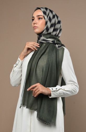 Khaki Shawl 3019DS-36