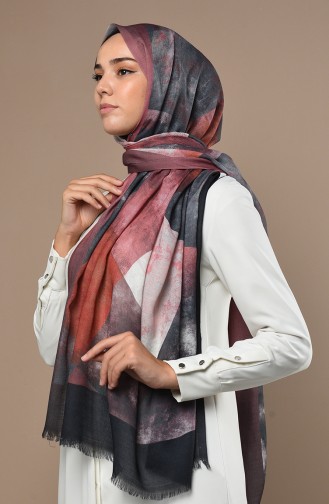 Brick Red Shawl 3019DS-38