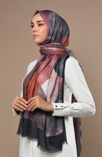 Brick Red Shawl 3019DS-38