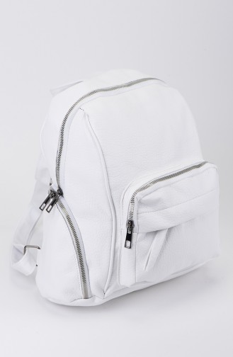 White Back Pack 24-02