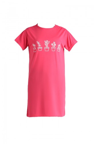 Baskılı Tshirt 8133A-04 Pembe