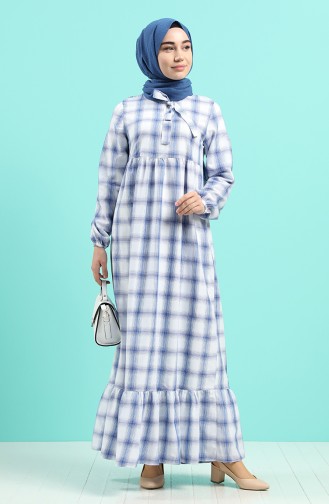 Robe Hijab Bleu 1393-04