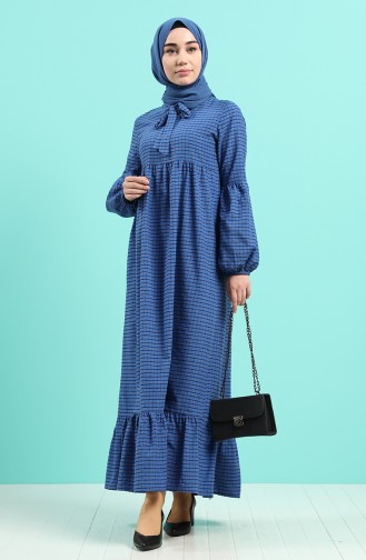 Robe Hijab Bleu 1395A-01