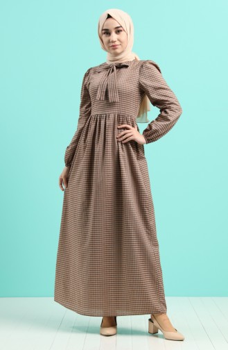 Mink Hijab Dress 8246-03