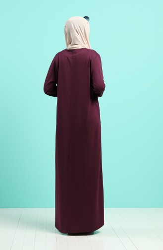 Robe Hijab Plum 4522-01