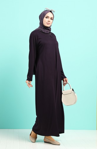 Lila Hijab Kleider 4522-02