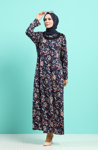 Robe Hijab Bleu Marine 4589-02