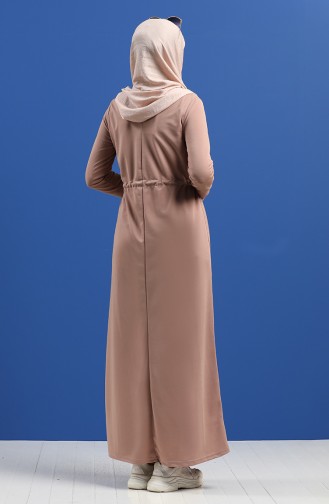 Baskılı Spor Elbise 5008-03 Vizon