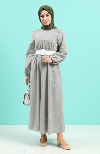 Khaki Hijab Kleider 2062-02