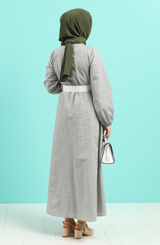 Khaki Hijab Kleider 2062-02