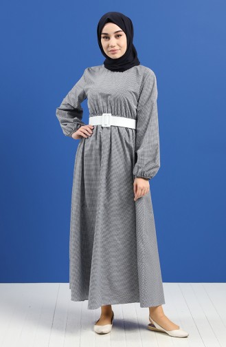 Dunkelblau Hijab Kleider 2062-03