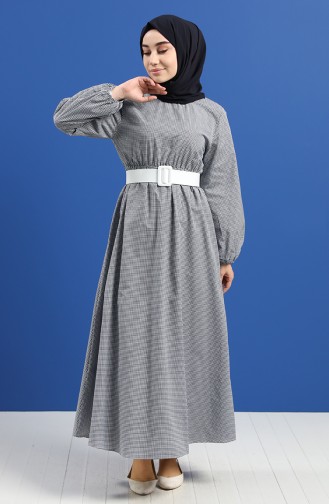 Dunkelblau Hijab Kleider 2062-03