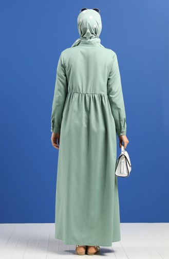 فستان أخضر حشيشي 5037-20