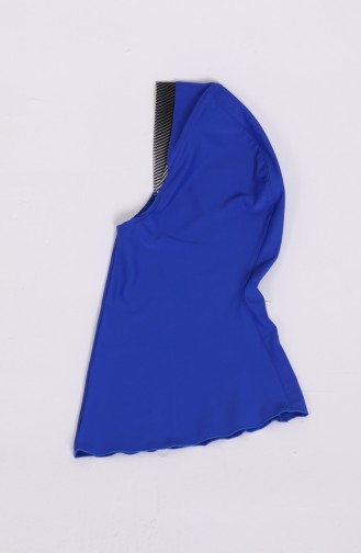 Saks-Blau Hijab Badeanzug 04