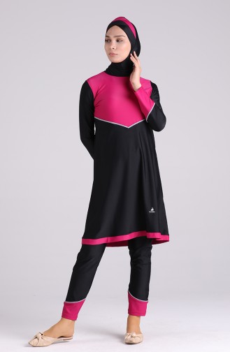 Black Swimsuit Hijab 04