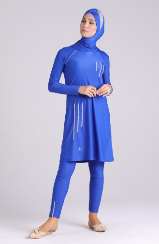 Maillot de Bain Hijab Bleu parlement 02