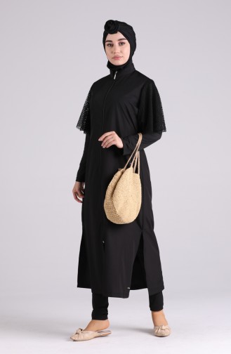 Black Swimsuit Hijab 20144-01