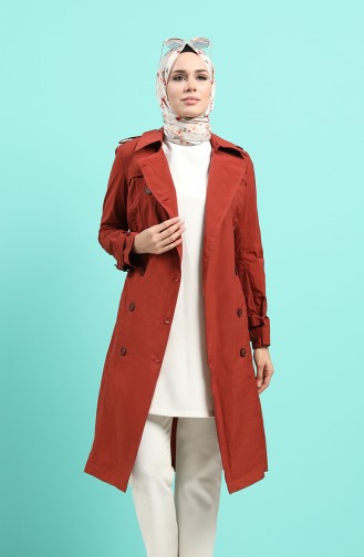 Trench Coat Couleur brique 25001-05