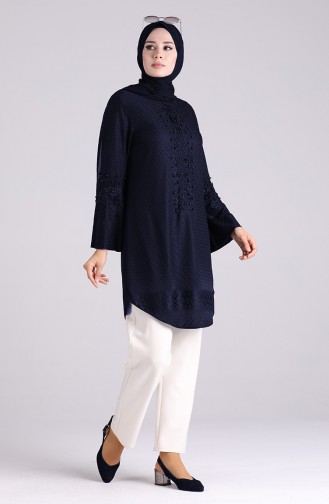 Navy Blue Tuniek 7501-02