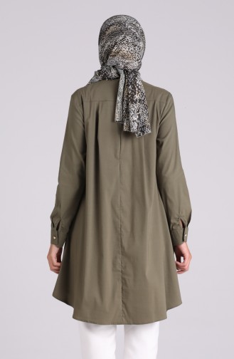 Kolyeli Tunik 5024-05 Haki