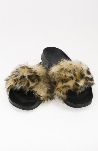 Brown Women`s House Slippers 35-04