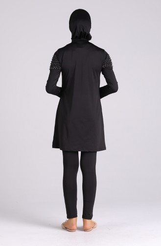Maillot de Bain Hijab Noir 20127-03