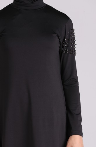 Schwarz Hijab Badeanzug 20127-03