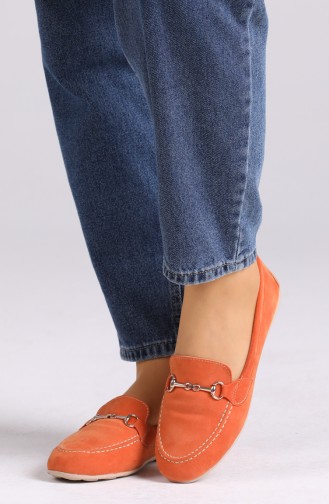 Orange Women`s Flats 0403-06