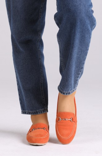 حذاء مسطح برتقالي 0403-06