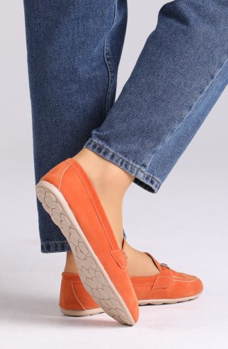 Orange Damen Ballerinas 0403-06