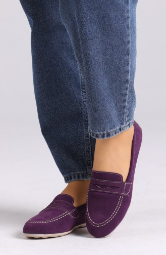 Purple Woman Flat Shoe 0404-11