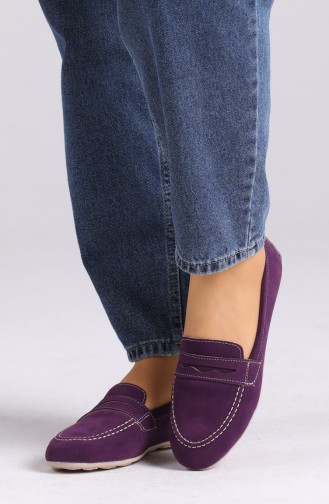 Purple Women`s Flats 0404-11