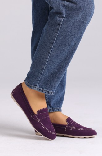 Purple Woman Flat Shoe 0404-11