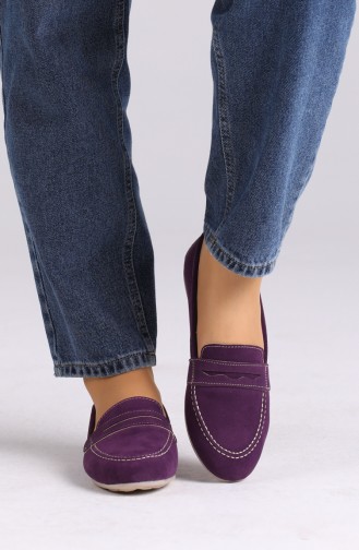 Purple Woman Flat Shoe 0404-11