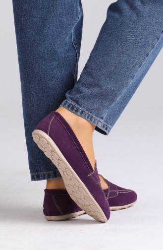 Purple Woman Flat Shoe 0404-11