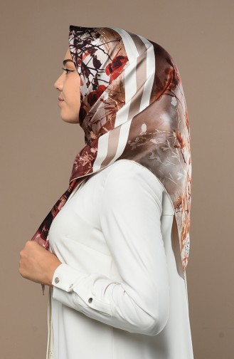 Levidor Twill İpek Eşarp 2521-05 Açık Vizon