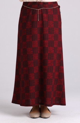 Claret Red Skirt 2046-05