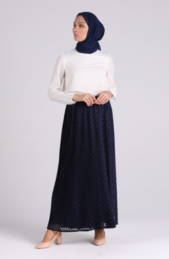 Navy Blue Skirt 4030-01
