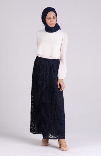 Navy Blue Skirt 4030-01