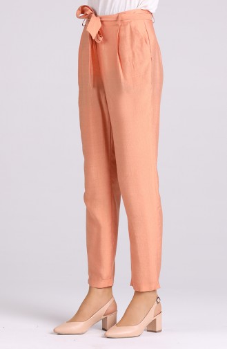 Straight Leg Trousers with Pockets 9y1911306-05 Salmon 9Y1911306-05