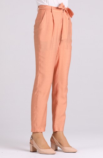 Straight Leg Trousers with Pockets 9y1911306-05 Salmon 9Y1911306-05