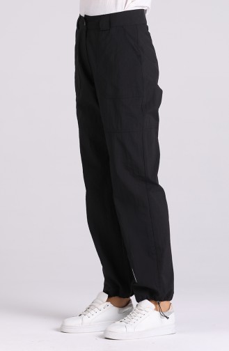 Pockets wide Leg Pants 11007-03 Black 11007-03