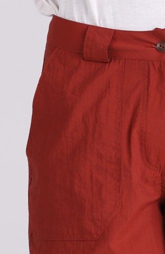 Pantalon Couleur brique 11007-04